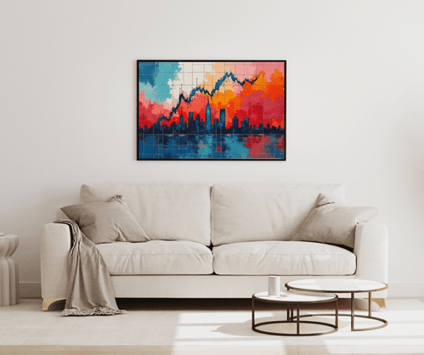 Financial Skyline - Canvas - Image 2