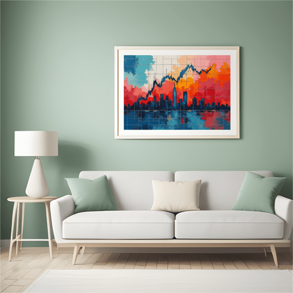 Financial Skyline - Canvas - Image 3