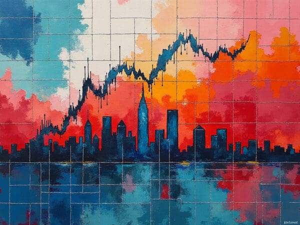 Financial Skyline - Canvas - Image 4