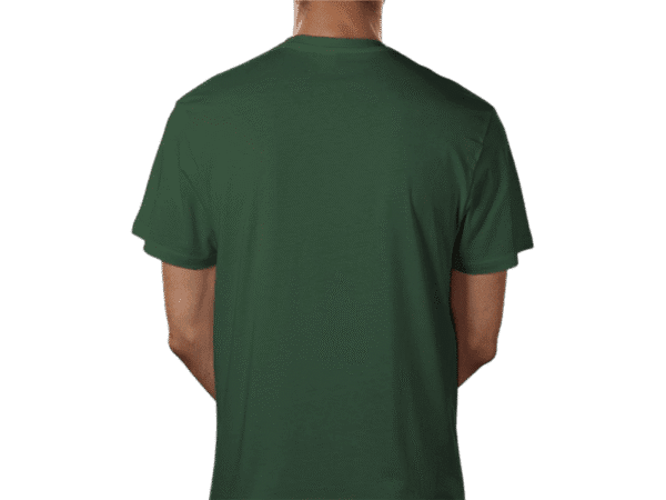 Premium Maison Luxe Green Crown Crest T-Shirt Back View