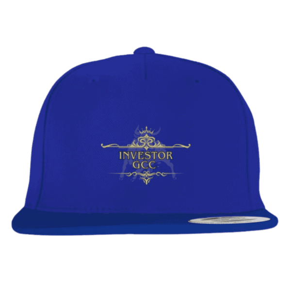 Front view of Royal Investor Crown Cap, luxury headwear from Crown Luxe Sovereign at Investor GCC