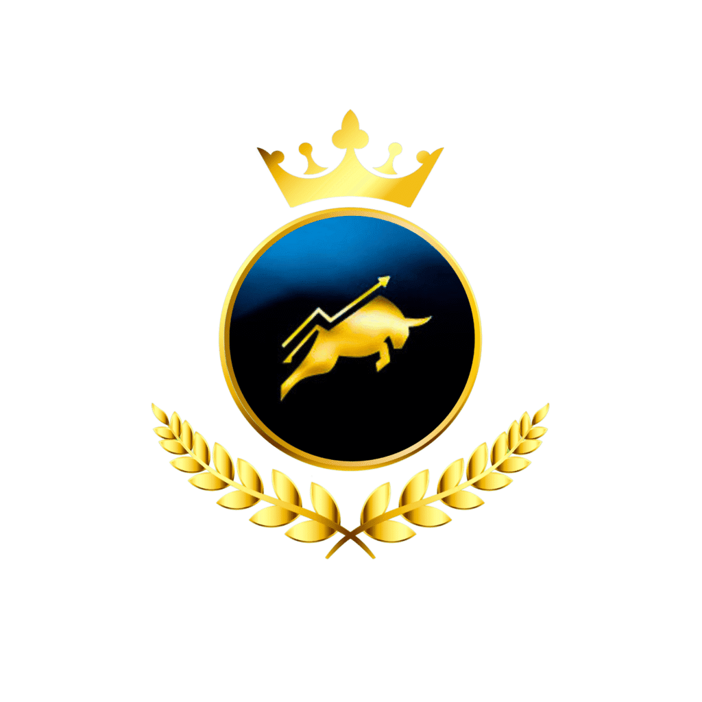 Golden bull and crown emblem symbolizing resilience for Women's Crown Apparel at Investor GCC