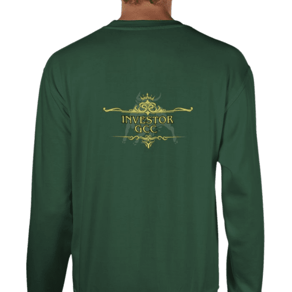 Back view of Regal Investor Sweater, luxury apparel by Investor GCC