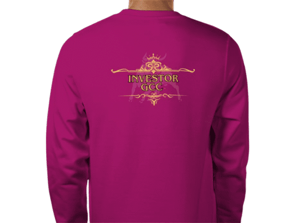 Back view of Luxury Investor Sweatshirt Deora Dé, luxury apparel by Investor GCC