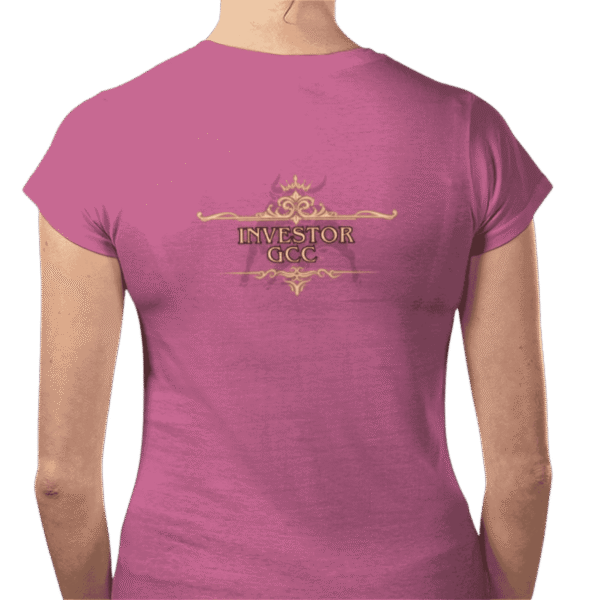 Back view of Regal Rose T-Shirt, luxury apparel by Investor GCC