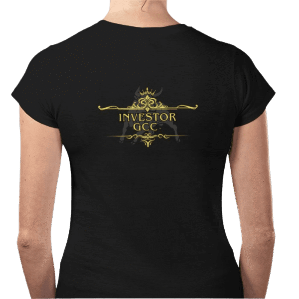 Back view of Sable Crown T-Shirt, luxury apparel by Investor GCC